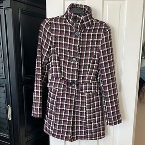 Women's coat - Purple and White